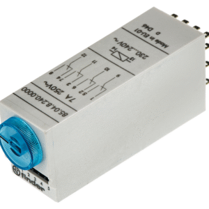 85.04.8.240.0000 Finder Analog Timer, Miniature Pluggable, 85 Series, Multifunction, 7 Intervals, 0.05 s, 100 h