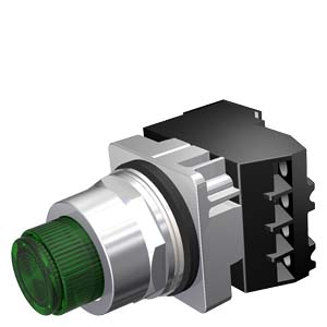 US2:52PT6D3AB Siemens - 52PT6D3AB 30mm Command/52, Chrome Finish Heavy Duty,Watertight/Oiltight Complete Metal Unit PTT / Illuminated Pushbutton Full Voltage, 24V AC/DC LED Lamp Extended Button Plastic Lens, Green 2 Position Momentary with 1 N.O. - 1 N.C. Heavy Duty Contacts, A600/P600 UL Listed, CSA Certified NEMA 1,3,3R,4,4X,12,13 & Automotive Standards