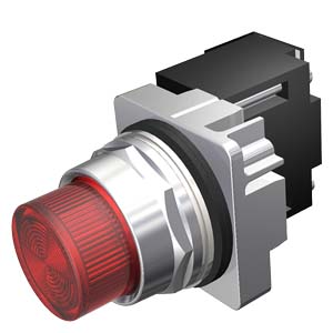 US2:52PL4D2XB Siemens - 52PL4D2XB 30mm Command/52, Chrome Finish Heavy Duty,Watertight/Oiltight Complete Metal Unit Illuminated Indicator Light Full Voltage type, 24V AC/DC LED Lamp, BA9s Plastic Lens, Red UL Listed, CSA Certified NEMA 1,3,3R,4,4X,12,13 & Automotive Standards