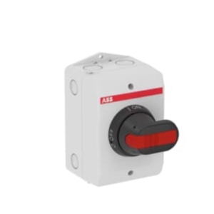 1SCA022809R2020 ABB - EOT16U3P4-1P ENCLOSED SWITCH DISCONNECTOR, 3-P, MAX. HORSE POWER RATING AT THREE PHASE 480V 10HP, GENERAL PURPOSE CURRENT RATING 16A, PLASTIC ENCLOSURE, NEMA TYPE 4/4X WATERTIGHT, PISTOL HANDLE. INTERLOCKED COVER, DEFEATABLE INTERLOCKING.