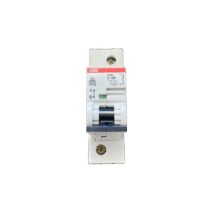 GHS2912001R0824 ABB - S291-C100 Miniature Circuit Breaker, Supplemental Protector, Rated Current 100 Amps, 1 Pole, Interrupt Rating 6 kA, Thermal Magnetic Trip Curve C, Electromechanic Tripping Mechanism for Short Circuit Protection, Voltage up to 277/Y480 VAC, DIN Rail Mounted, Finger Safe and Multi-Function Terminals, UL 1077, IEC 898