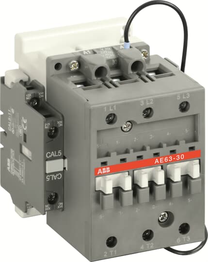1SBL379001R8611 ABB - AE63-30-11 110V DC AE63-30-11 110V DC Contactor. AE63 contactors are mainly used for controlling 3-phase motors and generally for controlling power circuits up to 690 V AC / 1000 V AC or 220 V DC.
