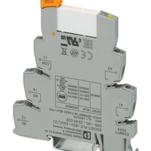 2966197 Phoenix Contact - Relay Module - PLC-RSC-120UC/21 PLC relay, consisting of base terminal block PLC-BSC.../21 with screw connection and pluggable miniature relay with power contact, for assembly on DIN rail NS 35/7.5, 1 PDT, input voltage 120 V AC / 110 V DC
