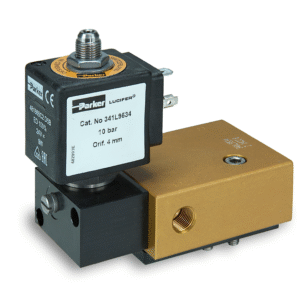 341L9534 Parker SOLENOID VALVE, 3/2-5/2 WAY, 355 L/MIN, -10 TO +75 DEGREES C, 10 BAR AC/DC, NO COIL INCLUDED