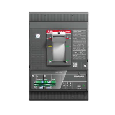 1SDA100432R1 ABB - XT5S 400 Ekip Dip LSIG In=400 3p F F CIRCUIT BREAKER TMAX XT5S 400 FIXED THREE-POLE WITH FRONT TERMINALS AND SOLID-STATE RELEASE IN AC EKIP DIP LSIG R 400