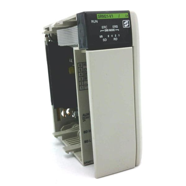 CQM1-SRM21-V1 Omron CONTROL MODULE,COMPOBUS/S,MASTER UNIT,FOR CQM1 PLCS,5 VDC,180 MA,8 OR 4 POINTS PER NODE,DIP SWITCH CONFIGURATION,SCREW TERMINALS,DIN RAIL MOUNT