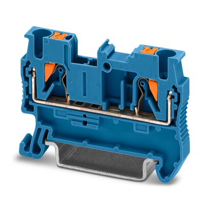 3209523 Phoenix Contact - PT 2,5 BU Feed-through terminal block, nom. voltage: 800 V, nominal current: 24 A, connection method: Push-in connection, Rated cross section: 2.5 mm2, cross section: 0.14 mm2 - 4 mm2, mounting type: NS 35/7,5, NS 35/15, color: blue