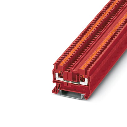3209512 Phoenix Contact - PT 2,5 RD Feed-through terminal block, nom. voltage: 800 V, nominal current: 24 A, connection method: Push-in connection, Rated cross section: 2.5 mm2, cross section: 0.14 mm2 - 4 mm2, mounting type: NS 35/7,5, NS 35/15, color: red