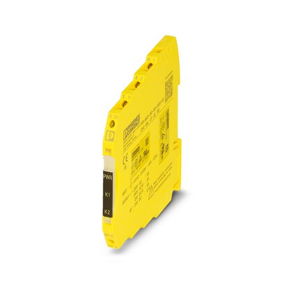 2702192 Phoenix Contact - PSR-MS21-1NO-1DO-24DC-SC Safety relay for failsafe controllers up to SILCL3, Cat.4, PLe, 1-channel operation, automatic start, 1 enabling current path, US=24VDC according to IEC61131-6, fixed screw terminal block
