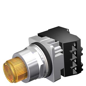 US2:52PT6D9A Siemens - 52PT6D9A 30mm Command/52, Chrome Finish Heavy Duty,Watertight/Oiltight Complete Metal Unit PTT / Illuminated Pushbutton Full Voltage, 24V AC/DC Incandescent Lamp Extended Button Plastic Lens, Amber 2 Position Momentary with 1 N.O. - 1 N.C. Heavy Duty Contacts, A600/P600 UL Listed, CSA Certified NEMA 1,3,3R,4,4X,12,13 & Automotive Standards