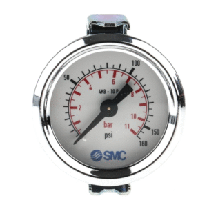 4K8-10 SMC SMC pressure gauge, 1bar → 10bar max, ext. Ø 43mm