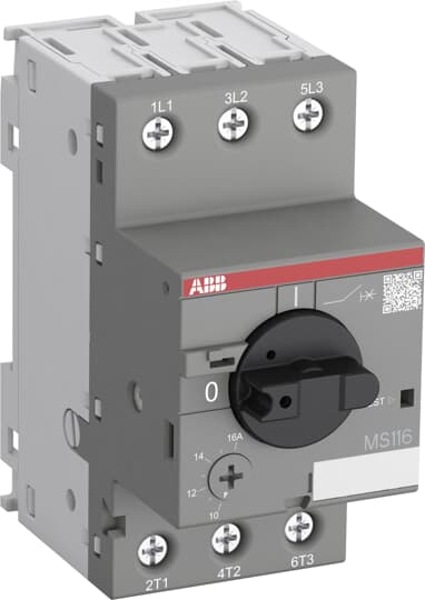 1SAM250000R1004 ABB - MS116-0.63 1SAM250000R1004 ABB - MS116-0.63. The MS116-0.63 manual motor starter (also known as motor protection circuit breaker or manual motor protector) is a compact 45 mm width device with a rated operational current of Ie = 0.63 A.