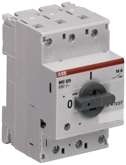 1SAM160000R1014 ABB - MO325-25 MO325-25 Manual Motor Starter Magnetic Only. The MO325-25 manual motor starter magnetic only is a 54 mm width device with a rated operational current of Ie = 25.0 A.