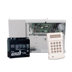 C048-D-E1-KPD Honeywell GD-48 control panel with PSTN Dialler is a hybrid intruder control panel with integrated door control functionality.