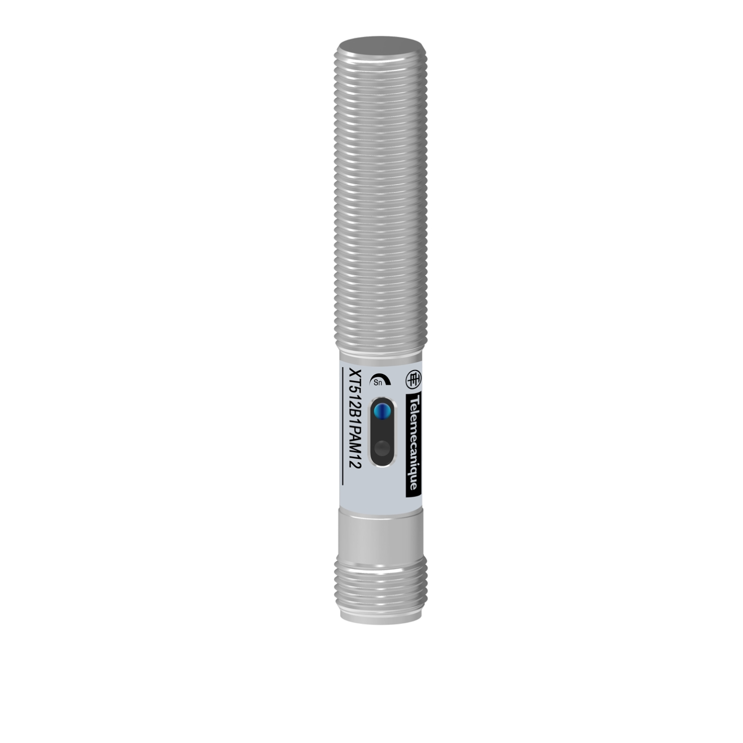 XT512B1PBM12 Telemecanique Capacitive proximity sensors XT, cylindrical M12, brass, 3-wire, Sn 2mm, 24 V DC, connector M12, 1 NC