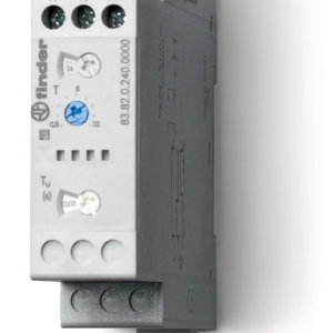 83.82.0.240.0000 Finder Timer Relay, Range 0.05-10 min, 0.05-10 s, 0.05-10 d, 0.05-10h, 2 Pole, DPNO, DIN Rail