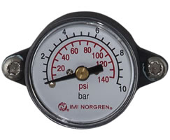 840073-01KIT Norgren Excelon Plus integrated pressure gauge, 10 bar