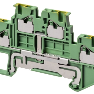 XW5G-P1.5-1.1-2 Omron Omron Fuseless DIN Rail Terminal, Gray, Double Level, 17.5A