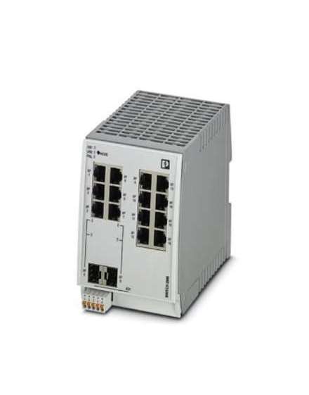 1006188 Phoenix Contact - Industrial Ethernet Switch - FL SWITCH 2214-2SFX Managed Switch 2000, 14 RJ45 ports 10/100 Mbps, 2 SFP ports 100 Mbps, degree of protection: IP20, PROFINET Conformance-Class B