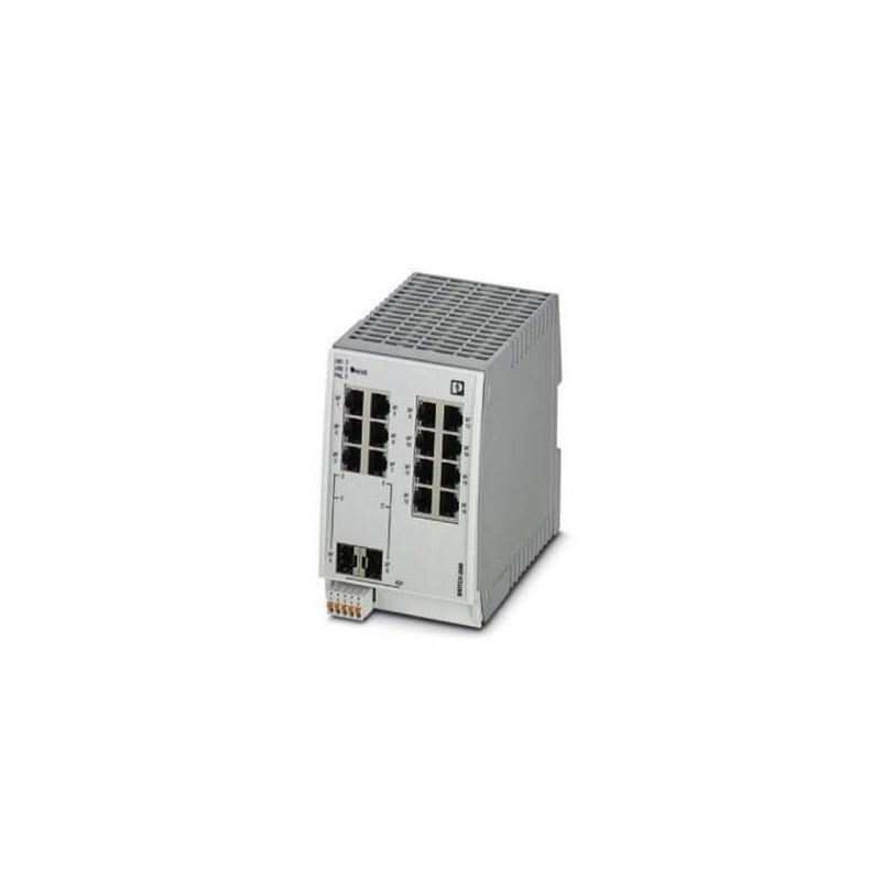 1006191 Phoenix Contact - FL SWITCH 2314-2SFP Managed Switch 2000, 14 RJ45 ports 10/100/1000 Mbps, 2 SFP ports 100/1000 Mbps, degree of protection: IP20, PROFINET Conformance-Class B