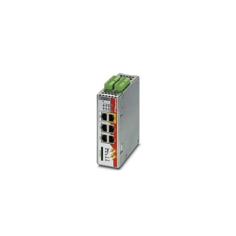 1010463 Phoenix Contact - TC MGUARD RS4000 4G ATT VPN Security appliance, version for AT&T (US), WAN and 4G mobile network interface, SD card slot, 10 VPN tunnels, intelligent firewall with full scope of functions, router with NAT/1:1 NAT, optional CIFS Integrity Monitoring, 4 port Managed Switch