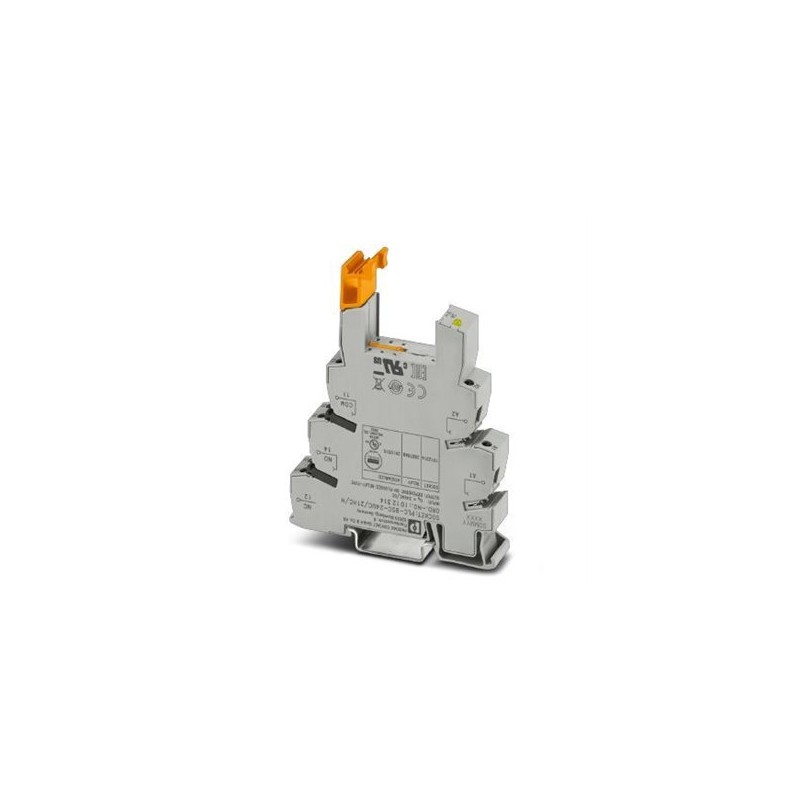 1012314 Phoenix Contact - Relay base - PLC-BSC- 24UC/21HC/H 14mm PLC basic terminal block without relay, for mounting on DIN rail NS35/7,5, Screw connection, 1 PDT, Input voltage 24 V AC/DC