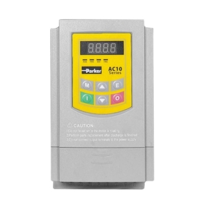 10G-41-0015-BF Parker AC Variable Frequency Drives, HP Rated - AC10 Series, IP20 – 3PH, 400V – 0.55kW, Frame 1 – Brake Switch – Filter