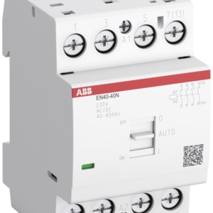 1SAE342111R0131 ABB ABB Contactor, 3 Poles, 3NO + 1NC, 40 A, 2.77 kW, 24 V ac/dc Coil
