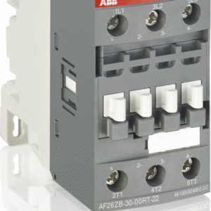 1SBL276060R2300 ABB - AF30ZB-30-00RT-23 AF30ZB-30-00RT-23 100-250V50/60HZ-DC Contactor. The AF30ZB-30-00RT-23 is a 3 pole - 690 V IEC or 600 UL contactor with Ring-Tongue Terminals, controlling motors up to 15 kW / 400 V AC (AC-3) or 20 hp / 480 V UL and switching power circuits up to 50 A (AC-1) or 50 A UL general use.