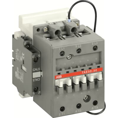 1SBL359061R6811 ABB - TAE50-30-11 152-264V DC ABB Motor Control Contactor, 1SBL3 Series, 3 Poles, 1 NC, 4 NO, 4 A, 30 kW, 152 - 264 V DC Coil