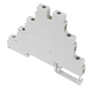 1SNA299683R0100 TE Connectivity - D4/6.T3 Screw Clamp Terminal Block, Feed-Through, Gray, 6 mm [.235 in] Spacing, 6 Position, Screw Terminal, Signal, DIN Rail, 500 VAC, 12 AWG, ENTRELEC SNA