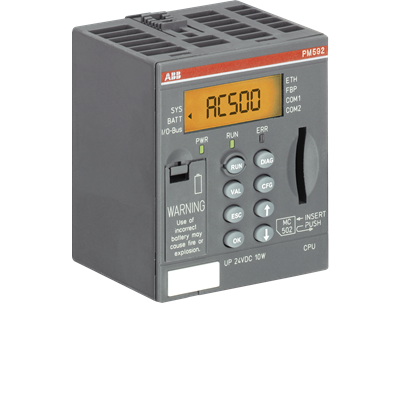 1SAP112300R0277 ABB - TB523-2ETH Terminal base. For PM591-2ETH. 2 slots for communication modules. 2 Ethernet interfaces. 1 serial interface RS232/RS485 (TB523-2ETH)