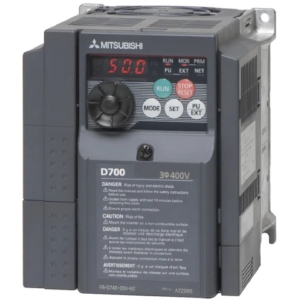FR-D740-080-NA Mitsubishi INVERTER, FRD700 SERIES, 3 PHASE, 380-480 VAC SUPPLY, 3.7 KW, 5 HP, 8.0 AMP, NORTH AMERICAN VERSION