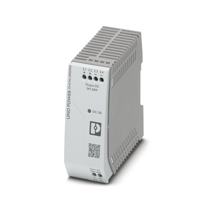 2902992 Phoenix Contact - UNO-PS/1AC/24DC/ 60W Primary-switched UNO POWER power supply for DIN rail mounting, input: 1-phase, output: 24 V DC/60 W