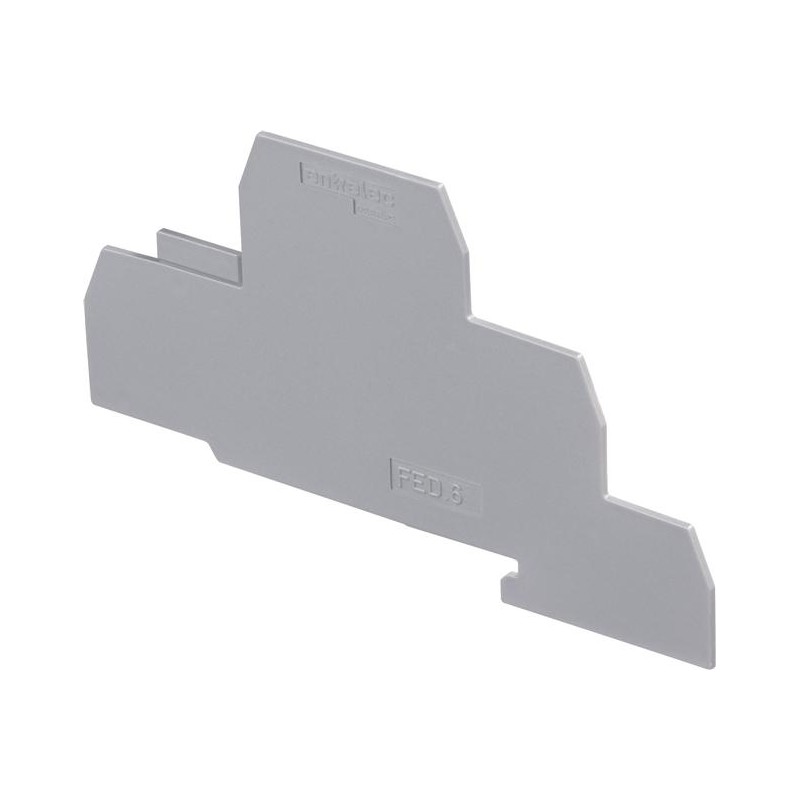 1SNA116964R1200 Entrelec - TE Connectivity End section plate - TE Connectivity (ENTRELEC SNA accessories) - FED6 - Gray