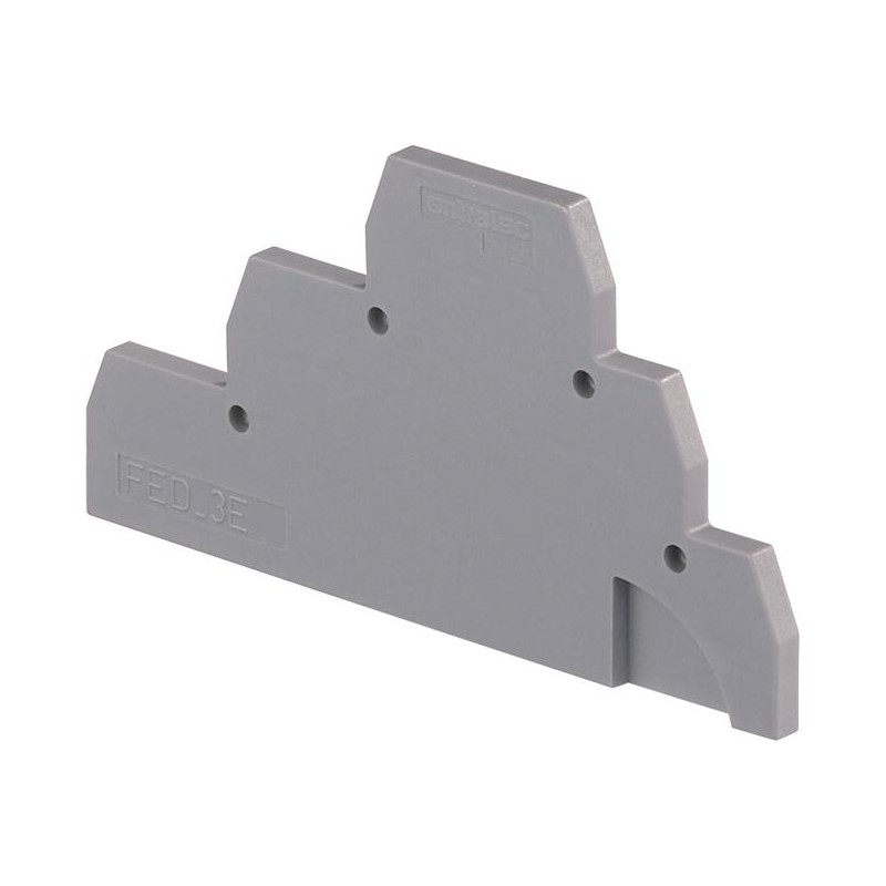 1SNA116771R2000 Entrelec - TE Connectivity Terminal Block Partition / Separating Plates, FED3E, End Section, SNA Series