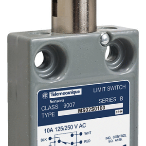 9007MS02S0100 Telemecanique Limit switch, 9007, 240 VAC 10amp ms +option