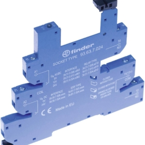 93.63.0.240 Finder DIN-RAIL SCREW TERMINAL (BOX CLAMP) SOCKET FOR 34 SERIES RELAY (MASTERPLUS)