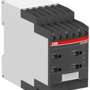 1SVR750487R8300 ABB - CM-MPN.52S CM-MPN.52S Three-phase monitoring relay 2c/o, 0,0.1-30s, L1-L2-L3=3x350-580VAC