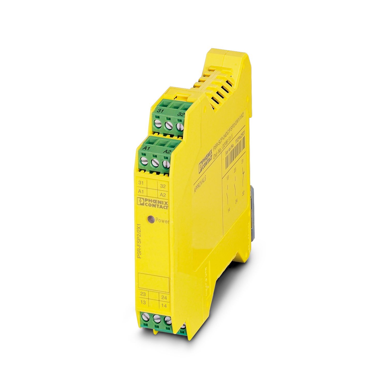 2986588 Phoenix Contact - PSR-SPP- 24DC/FSP2/2X1/1X2 Safe coupling relay for SIL 2 high and low-demand applications, couples digital output signals to the I/O, 2 enabling current paths, 1 signal contact, module for safe state off applications, integrated test pulse filter, plug-in spring-cage terminal block, width: 17.5 mm