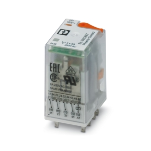 2903687 Phoenix Contact - REL-IR4/L-120AC/4X21 Plug-in industrial relay with power contacts, 4 PDTs, test key, status LED, mechanical switch position indicator, coil voltage: 120 V AC