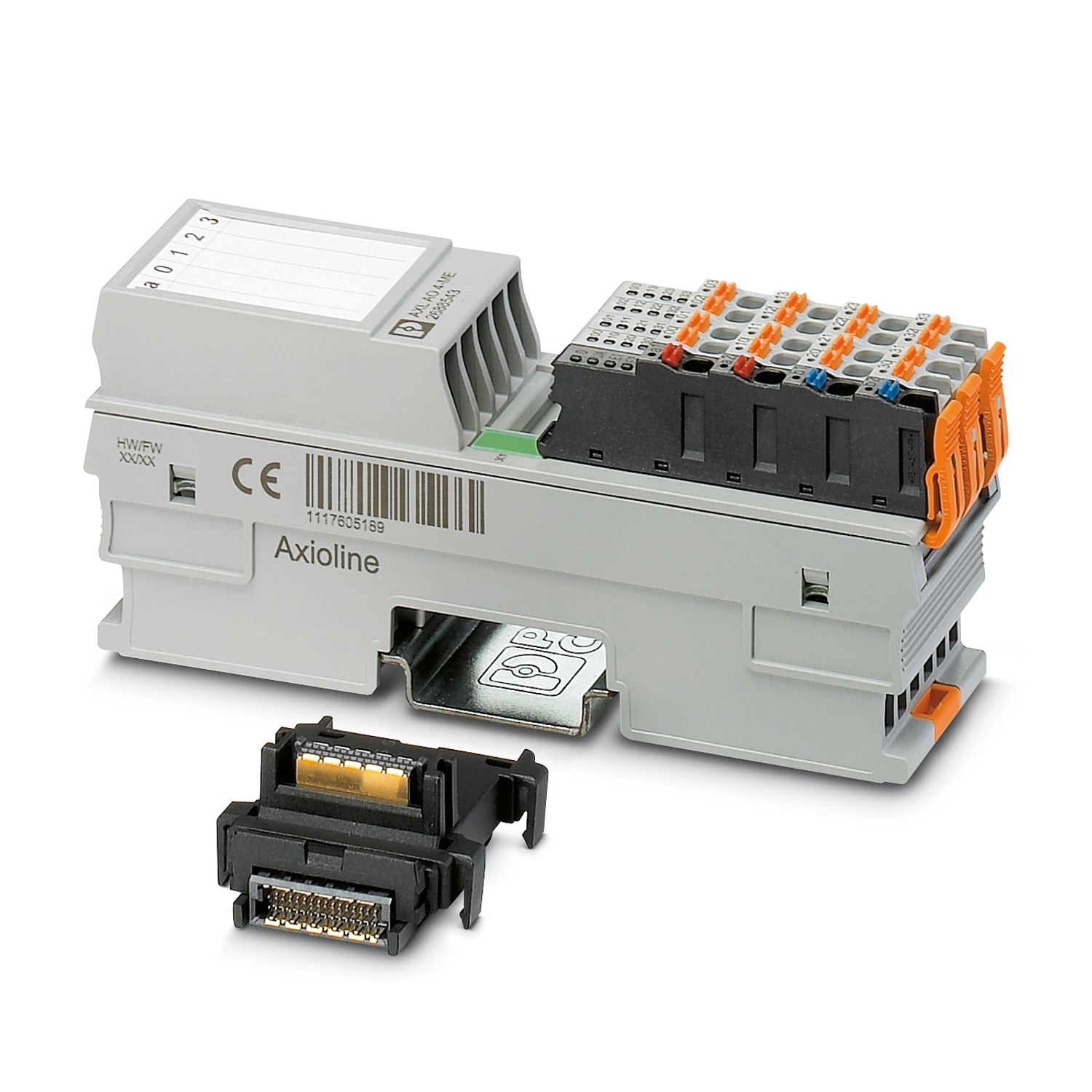 2688491 Phoenix Contact - AXL F AI4 I 1H Axioline F, Analog input module, Analog inputs: 4, 0 mA ... 20 mA, 4 mA ... 20 mA, -20 mA ... 20 mA, connection method: 2, 3, 4-wire, transmission speed in the local bus: 100 Mbps, integrated sensor supply, degree of protection: IP20, including bus base module and Axioline F connectors