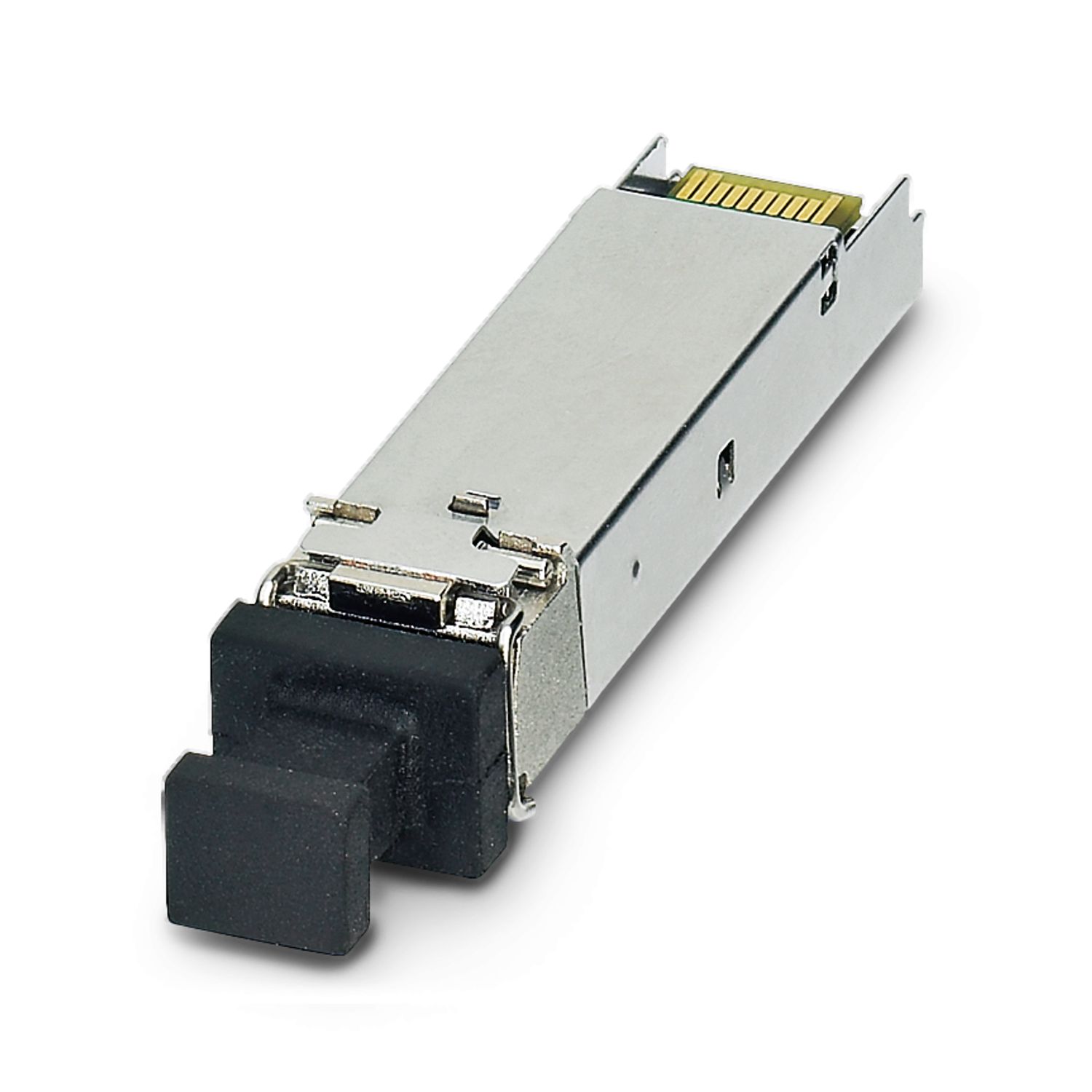 2891081 Phoenix Contact - FL SFP FX The small form-factor plug-in module provides a fiber optic interface with a data transmission speed of 100  Mbps with a wavelength of 1310 nm (long).