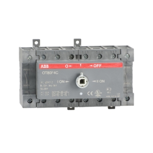 1SCA105418R1001 ABB - OT80F4C 80A Manual Change-Over Switch, Handle and shaft need to be ordered separately, Open transition