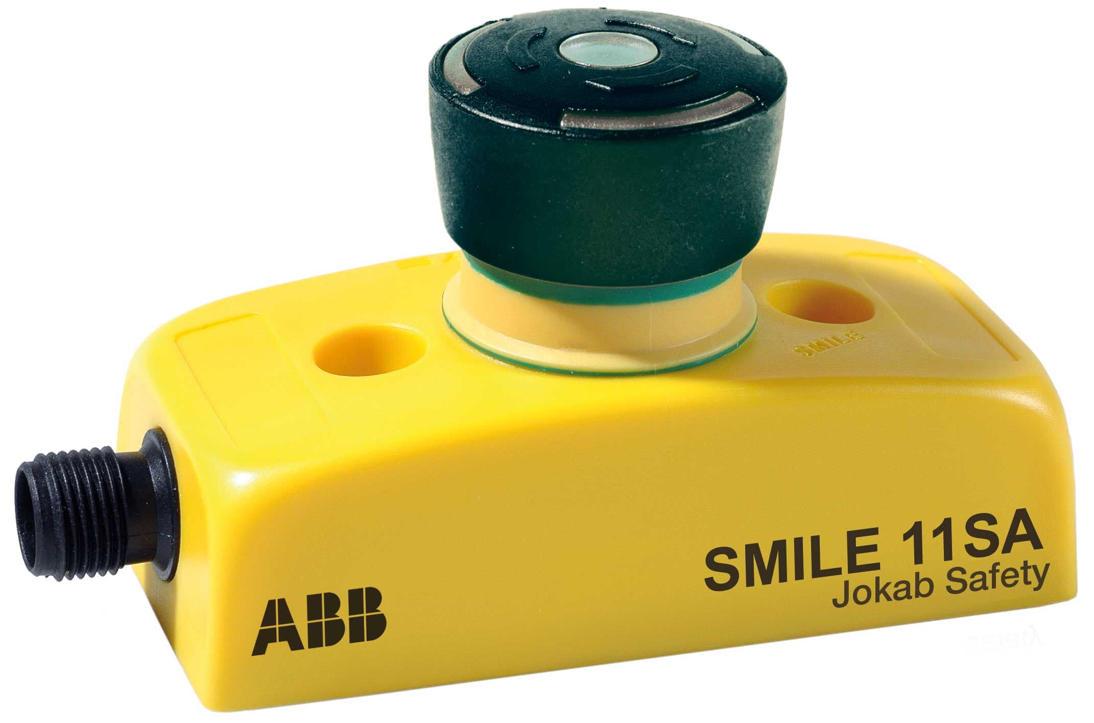 2TLA030051R0900 ABB - Smile 11 SA Smile 11 SA Safety stop button. Machine stop(Black button) in Smile enclosure, 2 x NC, Status LED in button, 1 x M12-5 male connector.