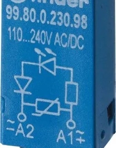 99.80.8.024.50 Finder SURGE SUPPRESSOR 24V AC/DC PLUG-IN MODULE W/LED