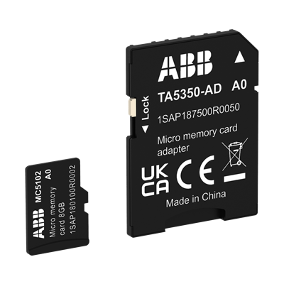 1SAP180100R0002 ABB - MC5102 MC5102; Memory card. Micro. 8GB +adapter. For normal requirements (MC5102)