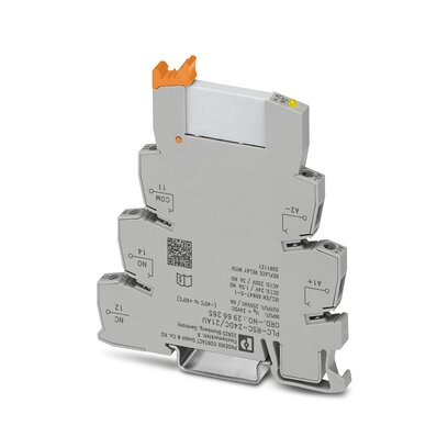 2966265 Phoenix Contact - PLC-RSC- 24DC/21AU PLC-INTERFACE, consisting of PLC-BSC.../21 basic terminal block with screw connection and plug-in miniature relay with multi-layer gold contact, for mounting on DIN rail NS 35/7,5, 1 PDT, input voltage 24 V DC