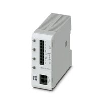 2906032 Phoenix Contact - CBMC E4 24DC/1-10A NO Multi-channel electronic circuit breaker for protecting four loads at 24 V DC in the event of overload and short circuit. With electronic locking of the set nominal currents. For installation on DIN rails.