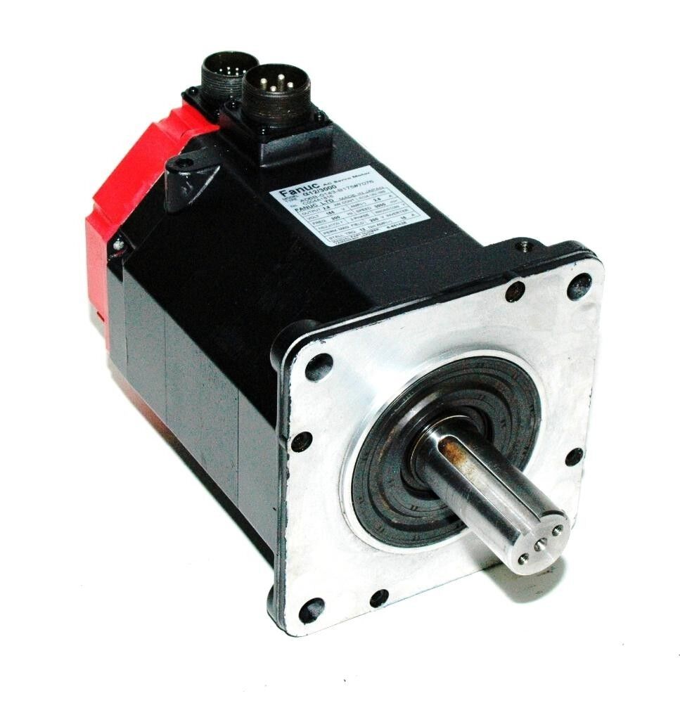 A06B-0123-B577#7008 Fanuc AC SERVO MDL A3/3000, Voltage: 127 V, Output: 0.9 kW cont., RPM: 3000 min, Model: Alpha 3/3000 Servo Motor, AMP: 4.6, Frequency: 200 Hz, Shaft Configuration: Straight Shaft, Torque: 3 Nm